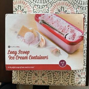 Star Pack Ling Scoop Icecream (2) 1.5 Quart Containers Never Used